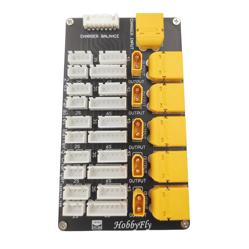 T60 XT30 Lipo バッテリー平行充電ボード 2in - Drone Racing Battery のレビューと価格